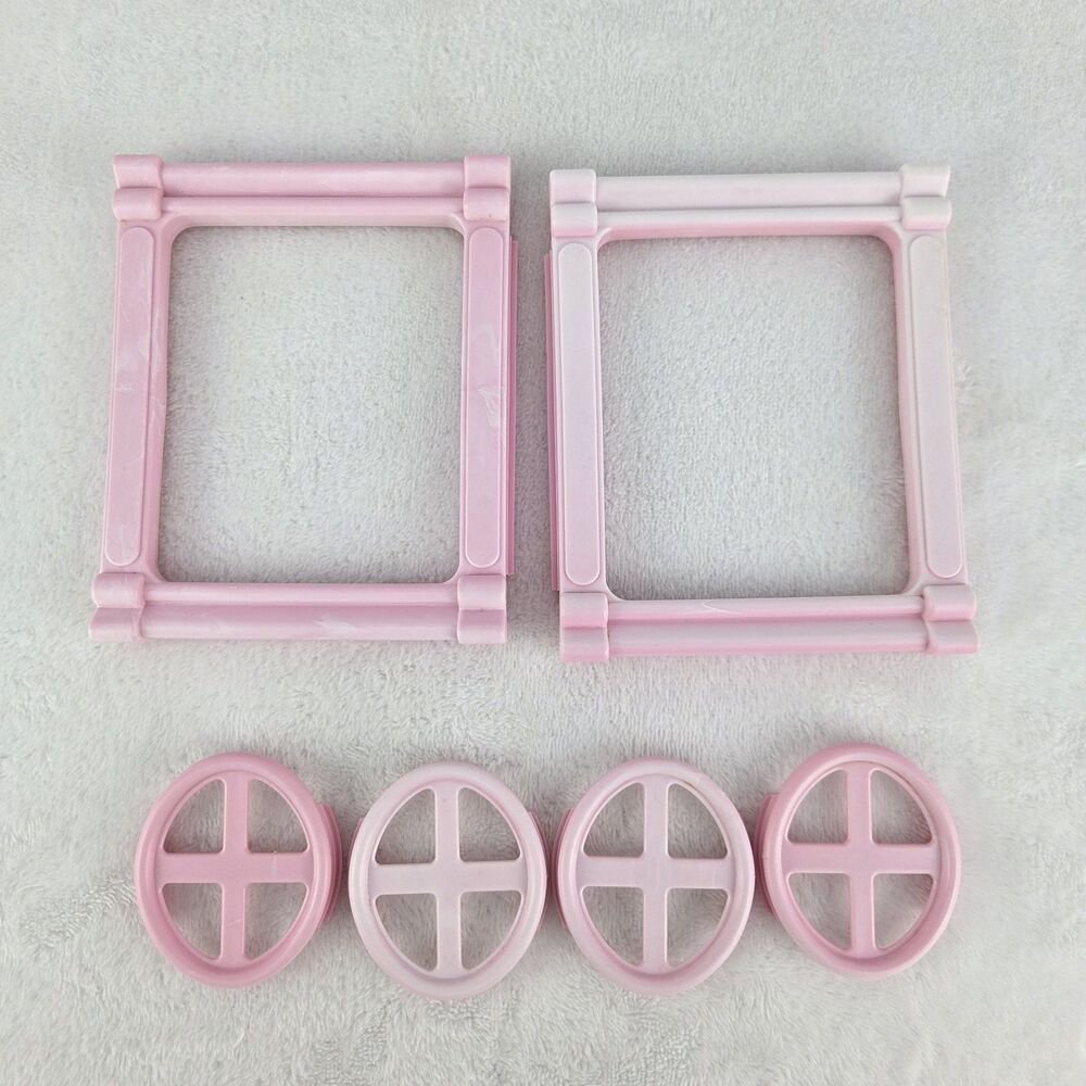 1993 Fisher Price Loving Family 6364 Dollhouse Replacement Windows Lot of 6